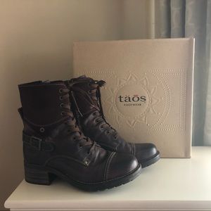 Taos Crave Boot in Brown Leather and Suede size 38